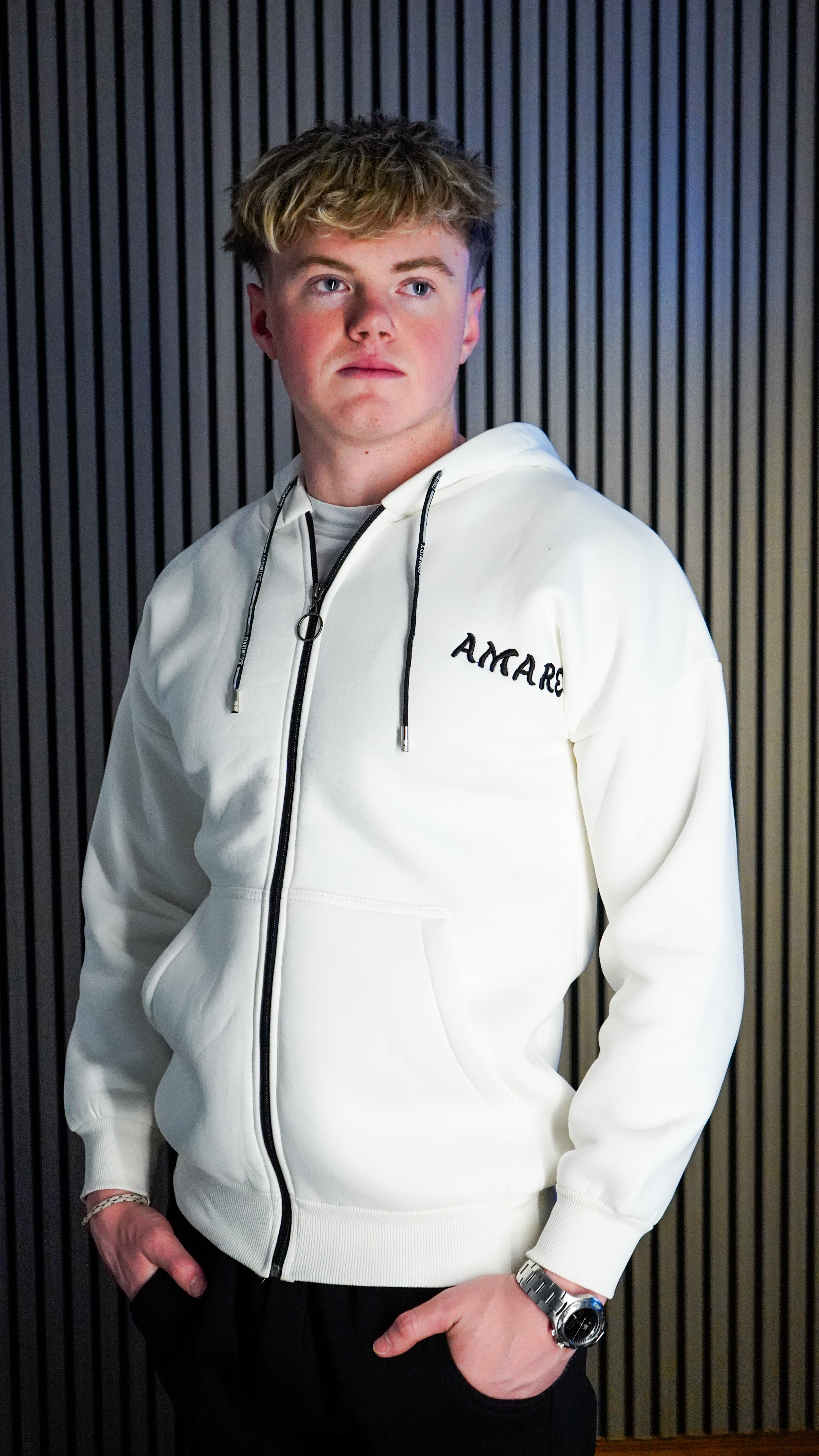 Unisex AMARÉ Signature Embroidered Zippy